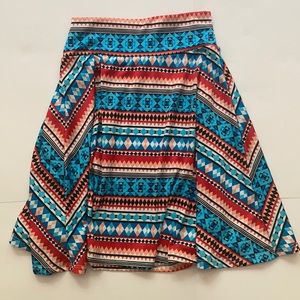 LULAROE GIRLS AZURE SKIRT size 8